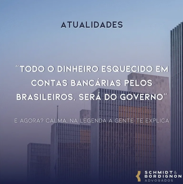 Todo o dinheiro esquecido em contas bancárias pelos brasileiros será do governo